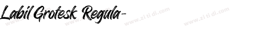 Labil Grotesk Regula字体转换